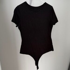 nuuds Classic Black Short Sleeve Bodysuit